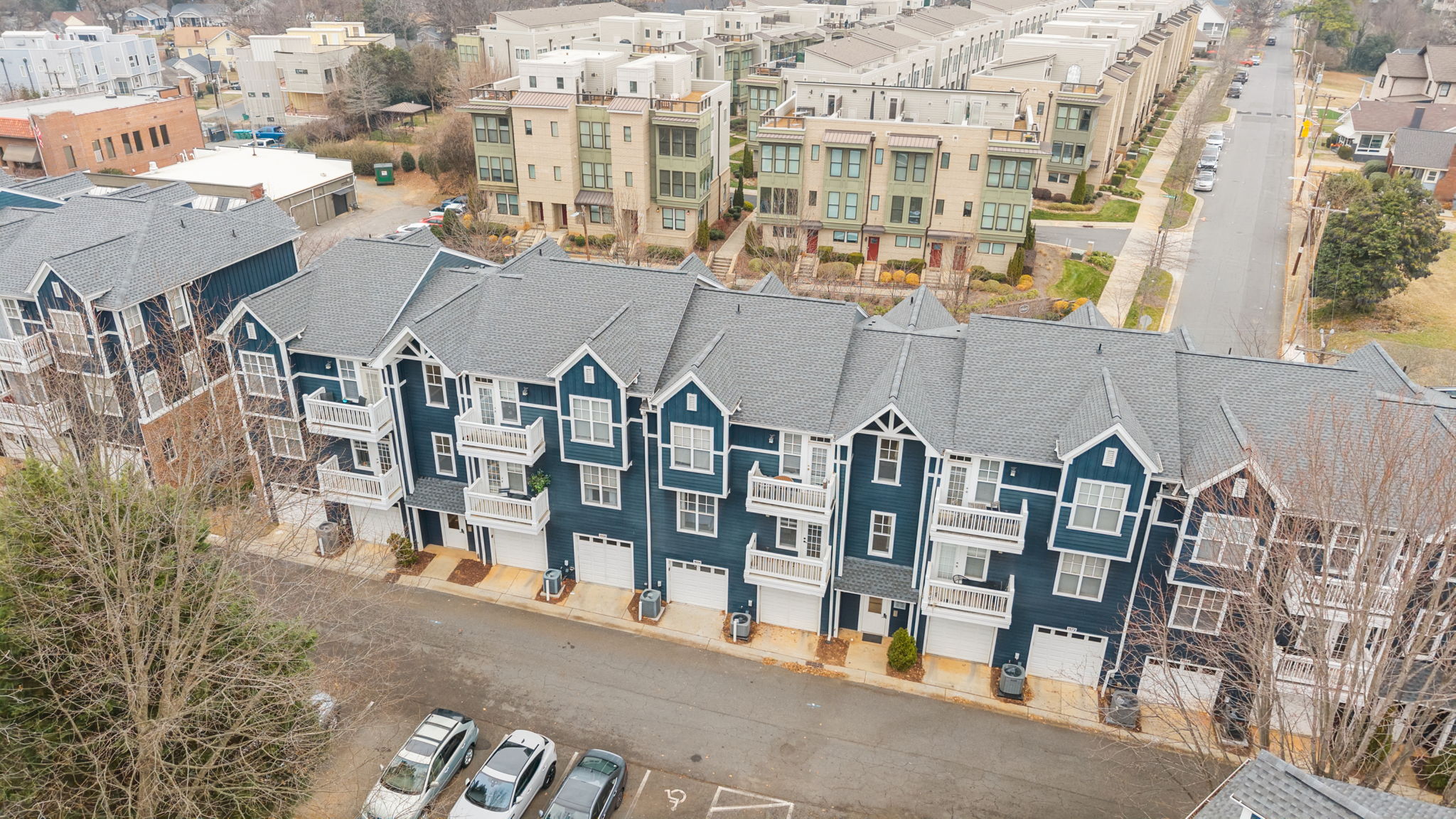 Community drone shot